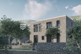 Otok Hvar, Jelsa, atraktivno građevinsko zemljište 1110,50 m2 s idejnim projektom, Jelsa, أرض