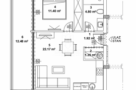 Žminj, jednosobni stan u modernoj novogradnji, Žminj, Apartamento