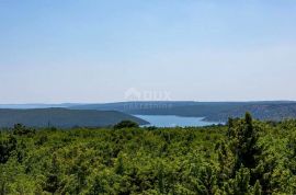 ISTRA, RABAC - Zemljište s građevinskom dozvolom i pogledom na more, Labin, Γη