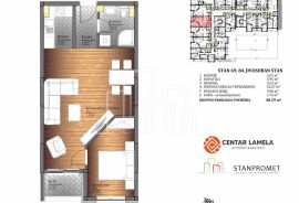 Dvosoban stan 48.29m2 USKORO USELJIVO Lamela Centar Prodaja, Istočno Novo Sarajevo, Wohnung