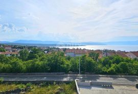 OTOK KRK, MALINSKA - Panoramski pogled namještenog stana u novogradnji na 2. katu + 3 parkirna mjesta, Malinska-Dubašnica, Flat