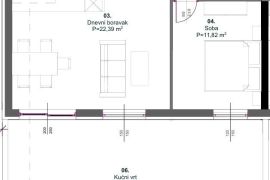 Istra, Medulin, prizemlje 66,11m2, 2SS+DB, vrt 45m2, 400 metara od mora #prodaja, Medulin, Wohnung