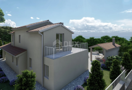 OPATIJA, LOVRAN, IKA - villa 230 m2 s panoramskim pogledom na more i bazenom + uređena okućnica 930 m2!!! PRILIKA!!!, Lovran, Ev