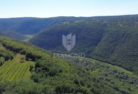 Labin, okolica, građevinsko zemljište sa panoramskim pogledom, Labin, Terrain