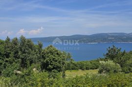 ISTRA, RABAC, OKOLICA - Građevinsko zemljište s prekrasnim pogledom na more, idealno za gradnju dvije vile, Labin, Γη