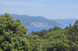 ISTRA, RABAC, OKOLICA - Građevinsko zemljište s prekrasnim pogledom na more, idealno za gradnju dvije vile, Labin, Γη