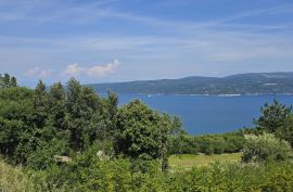 Zemljište s panoramskim pogledom na more, Načinovići,okolica, Istra, Kršan, Land