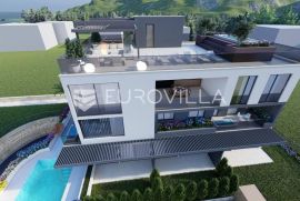 Zadar, Sukošan, predivan penthouse s krovnom terasom, prvi red uz more, NKP 104,04 m2, Sukošan, شقة