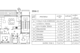 Žminj, novogradnja, dvosobni stan na prvom katu, Žminj, Apartamento