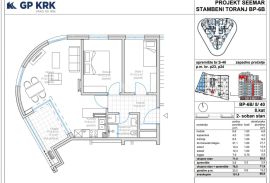 RIJEKA, MARTINKOVAC- 2S+DB u novogradnji s dva parkirna mjesta u garaži, Rijeka, Flat