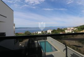 Crikvenica, stan s privatnim bazenom i pogledom na more, Crikvenica, Apartamento