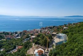 OPATIJA, luksuzan stan 2S+DB s pogledom na more u novogradnji s bazenom (P2), Opatija, Kвартира