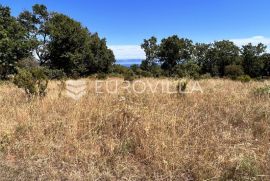 Istra, Peruški - 1000 m2 parcele, POGLED NA MORE, Marčana, Terreno