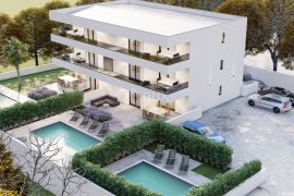 OTOK KRK, MALINSKA - Novogradnja, apartman dvosobni s dnevnim boravkom, Malinska-Dubašnica, Apartamento