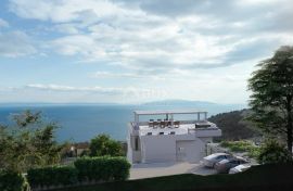 OPATIJA, BREGI - stan 50m2 DB+1S, 1.KAT s panoramskim pogledom na more i bazenom, Matulji, Flat