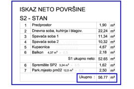 ISTRA, PULA - Stan 56,77 m2! NOVOGRADNJA, Pula, Flat