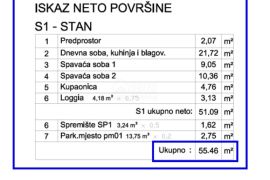 ISTRA,PULA- Stan 55,46 m2 u prizemlju!, Pula, Wohnung