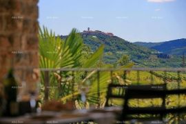 Kuća Kamena kuća sa bazenom i panoramskim pogledom., Motovun, Дом