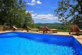 Kuća Kamena kuća sa bazenom i panoramskim pogledom., Motovun, Casa