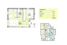 IČIĆI, stan 1S+DB u novogradnji s bazenom (A5), Opatija - Okolica, Kвартира