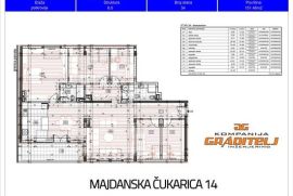 Novogradnja, šestosoban 151,46 m2, Banovo brdo, Majdanska, Čukarica 14, Čukarica, Wohnung