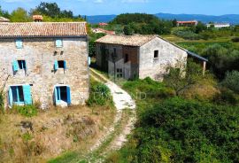 Cerovlje, okolica, imanje sa dvije kamene kuće i maslinicima na građevinskoj parceli, Cerovlje, House