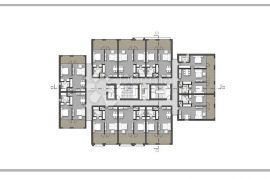 TOP Građevinsko zemljište s idejnim projektom za apart hotel MEDULIN, Medulin, Propriété commerciale