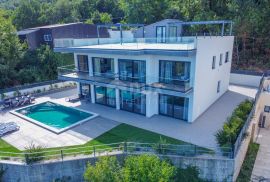 OPATIJA, LOVRAN - novonamještena moderna vila 400m2 s bazenom blizu Opatije, panoramski pogled na more, Opatija - Okolica, House