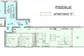 OPATIJA, CENTAR- stan novogradnja 80,10m2 s panoramskim pogledom na more + okoliš 68,06m2 - APARTMAN 2, Opatija, Stan