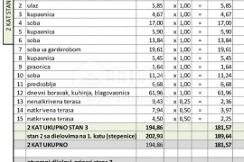 ZADAR, SUKOŠAN - Dvoetažni penthouse s pogledom na more, bazenom i sunčalištem - S3, Sukošan, Διαμέρισμα