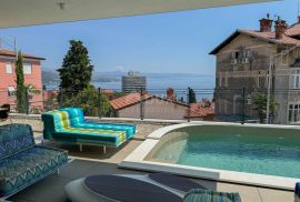 OPATIJA, CENTAR – luksuzan objekt od 155m2 s privatnim bazenom, wellness, concierge, recepcija, garaža, Opatija, Daire