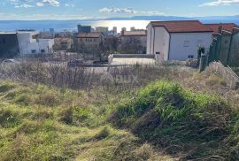 RIJEKA, TRSAT - GRAĐEVINSKO ZEMLJIŠTE S POGLEDOM NA MORE ZA OBITELJSKU KUĆU NA ODLIČNOJ LOKACIJI!!! PRILIKA!!!, Rijeka, Tierra