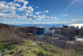 RIJEKA, TRSAT - GRAĐEVINSKO ZEMLJIŠTE S GRAĐEVINSKOM DOZVOLOM I POGLEDOM NA MORE!!! PRILIKA!!!, Rijeka, Tierra