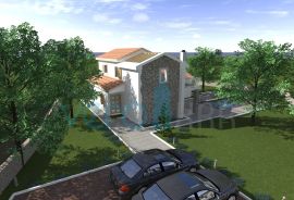 Krk, okolica, Samostojeća kuća 220m2 roh bau s pogledom na more, prodaja, Krk, Casa