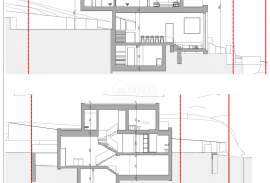 OPATIJA, CENTAR - zemljište 929m2 za vilu s bazenom s građevinskom dozvolom, centar Opatije, panoramski pogled, Opatija, Zemljište