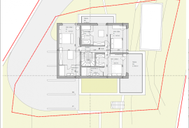 OPATIJA, CENTAR - zemljište 929m2 za vilu s bazenom s građevinskom dozvolom, centar Opatije, panoramski pogled, Opatija, Zemljište