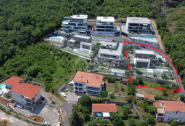 OPATIJA, CENTAR - zemljište 929m2 za vilu s bazenom s građevinskom dozvolom, centar Opatije, panoramski pogled, Opatija, Zemljište