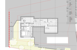 OPATIJA, CENTAR - zemljište 921m2, u centru Opatije s građevinskom dozvolom za vilu s bazenom, panoramski pogled na more, Opatija, Terreno