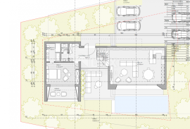 OPATIJA, CENTAR - zemljište 921m2, u centru Opatije s građevinskom dozvolom za vilu s bazenom, panoramski pogled na more, Opatija, Terreno