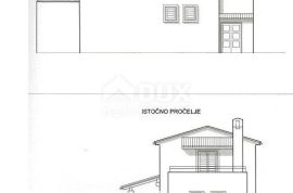 OPATIJA, LOVRAN- 4 građevinska zemljišta 2800m2 S GRAĐEVNIM DOZVOLAMA!!! (+3000m2 građevinsko zemljište bez građevinske dozvole)i s pogledom na more za obiteljsku kuću/ villu/ apartmane/ kuće za iznajmljivanje- odmor s bazenom, Lovran, Arazi