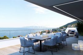 OPATIJA, CENTAR - stan u vrhunskoj novogradnji s vlastitim bazenom, panoramski pogled na more, garaža, Opatija, Apartamento