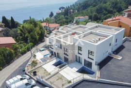 OPATIJA, LOVRAN - NOVO - Luksuzna kuća u nizu 100 m od plaže s bazenom i pogledom na more, Lovran, Maison