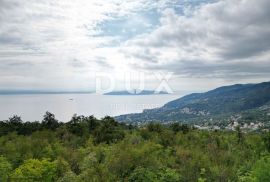 OPATIJA, VEPRINAC - građevinsko zemljište 3200m2 s pogledom na more za obiteljsku kuću/ villu/ apartmane/ kuću za iznajmljivanje - odmor s bazenom, Opatija - Okolica, Земля