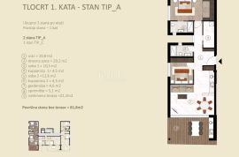 Istra, Novigrad - luksuzni stan u izgradnji (A-1-L), Novigrad, شقة