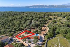 Otok Pag, zemljište s građevinskom dozvolom u stoljetnom masliniku, pogled more, Pag, Земля