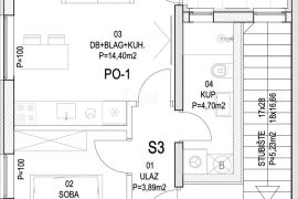 Barban - novogradnja, 1S+DB s lođom, 36 m2, Barban, Wohnung