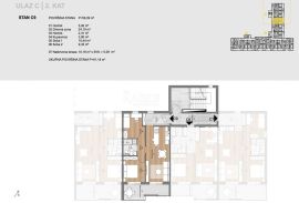 Labin, centar - 2S+DB s terasom, 61 m2, Labin, Appartement