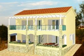 Nerezine, otok Lošinj - atraktivno građevinsko zemljište 450 m2, Mali Lošinj, Tierra