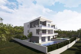 Malinska, Otok Krk- stan 110m² s bazenom, Malinska-Dubašnica, Wohnung