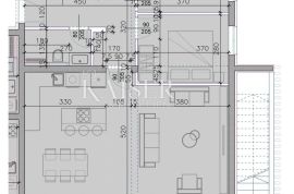 Sukošan - penthouse 123m2, 100m do mora, Sukošan, Apartamento